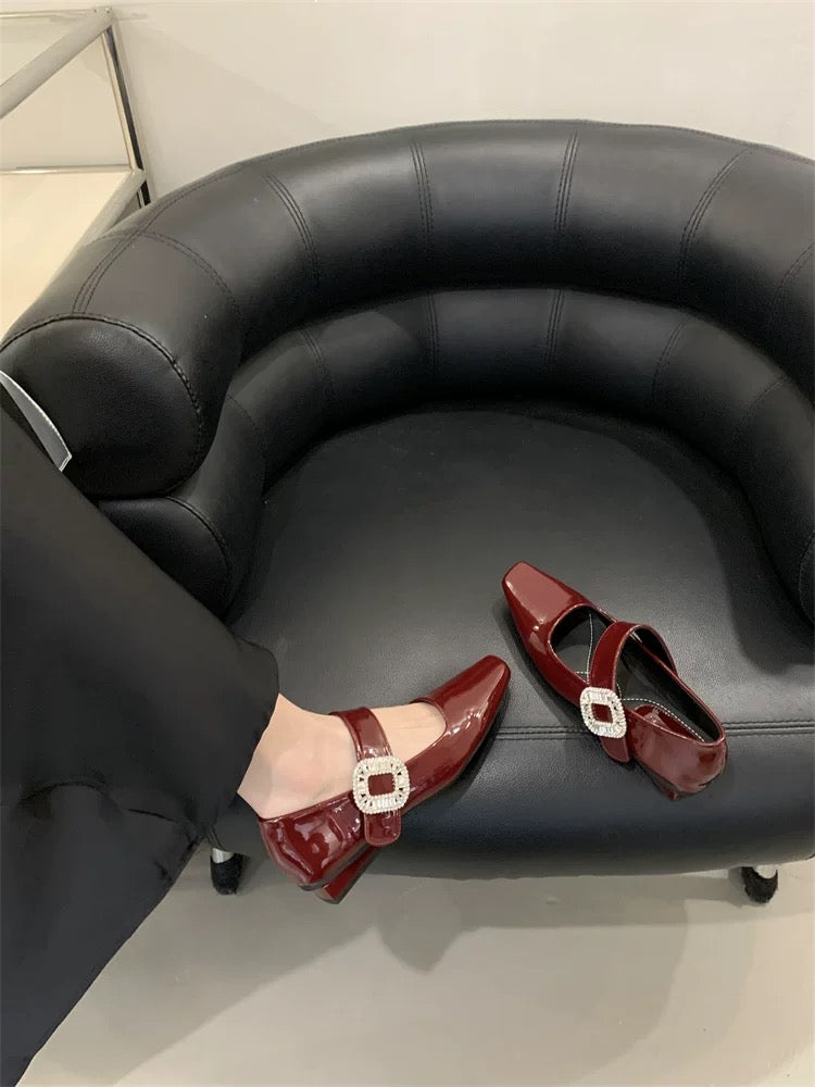 Vintage Buckle Flats 00454