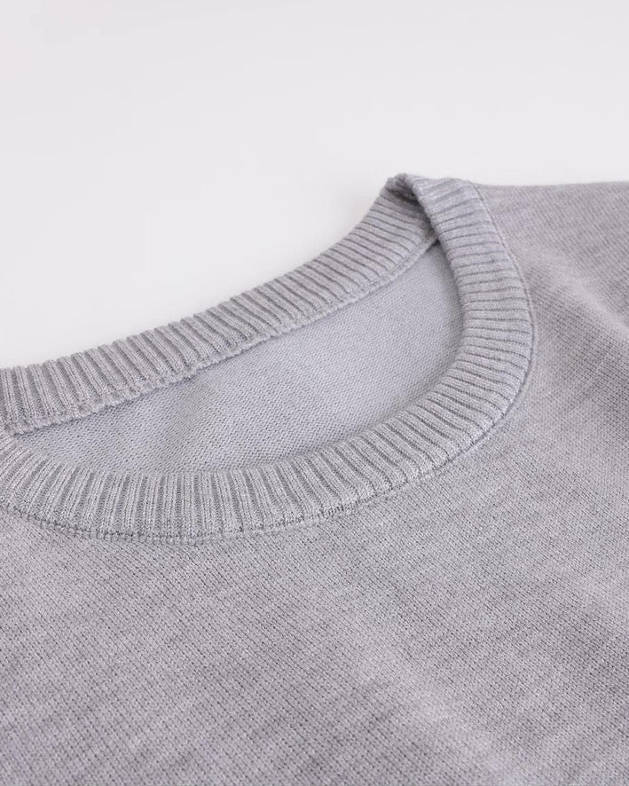 Minimalist 3-Stripe Knit Pullover 00564