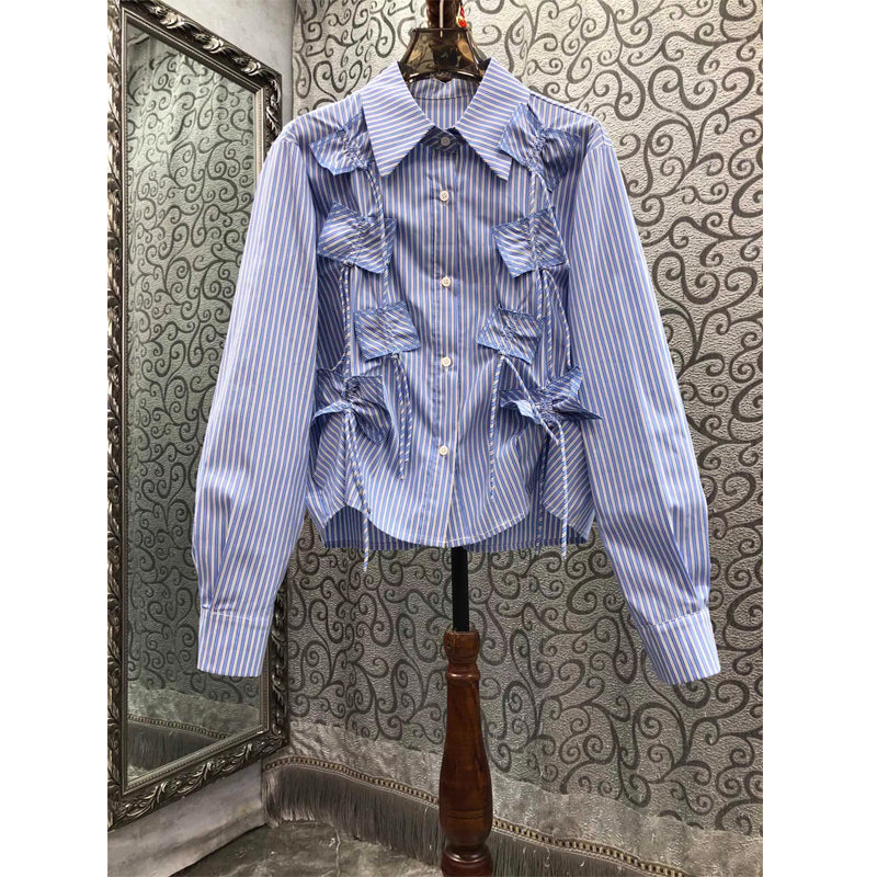 Ribbon Cascade Shirt 00142