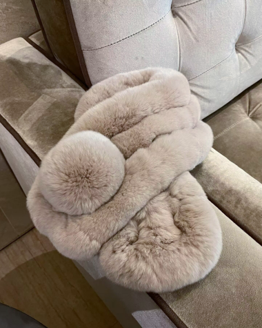 Faux Rabbit Fur Loop Scarf 00557