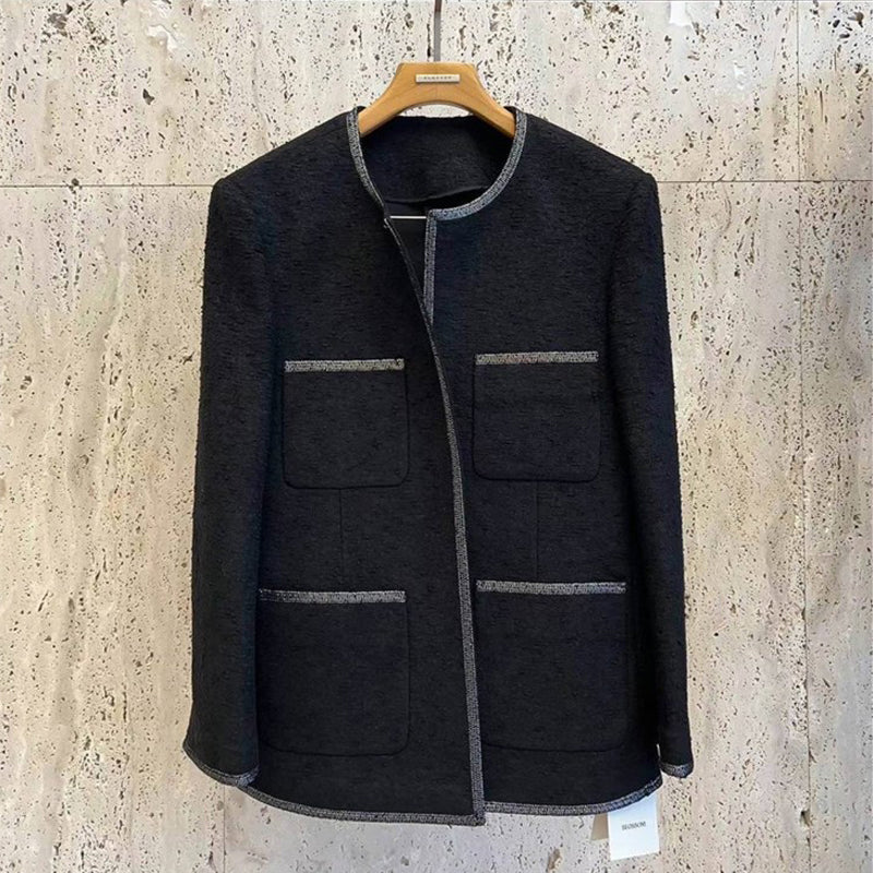 Monochrome Edge Tweed Jacket 00185