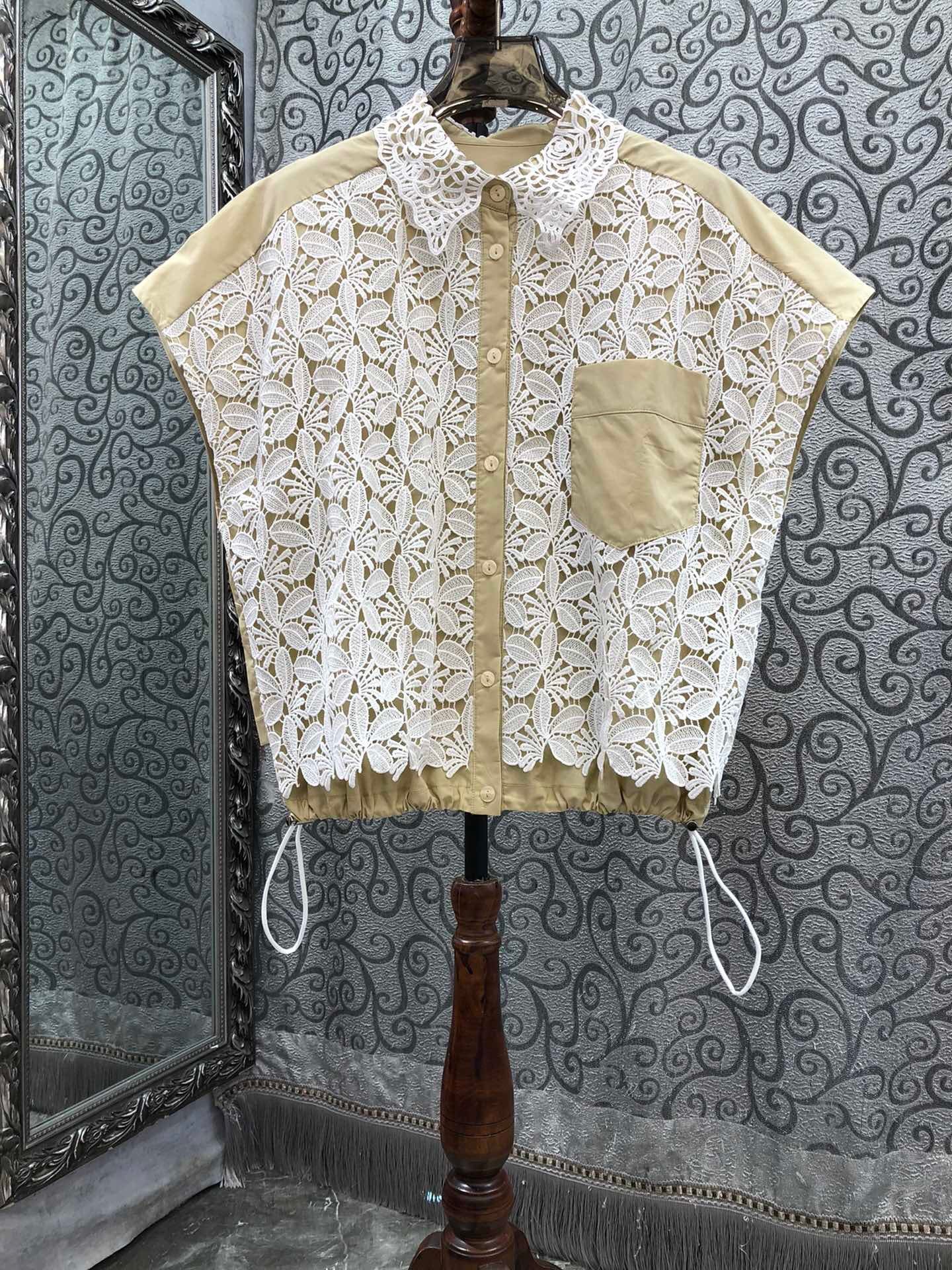 Ethereal Lace Cape Top 00226