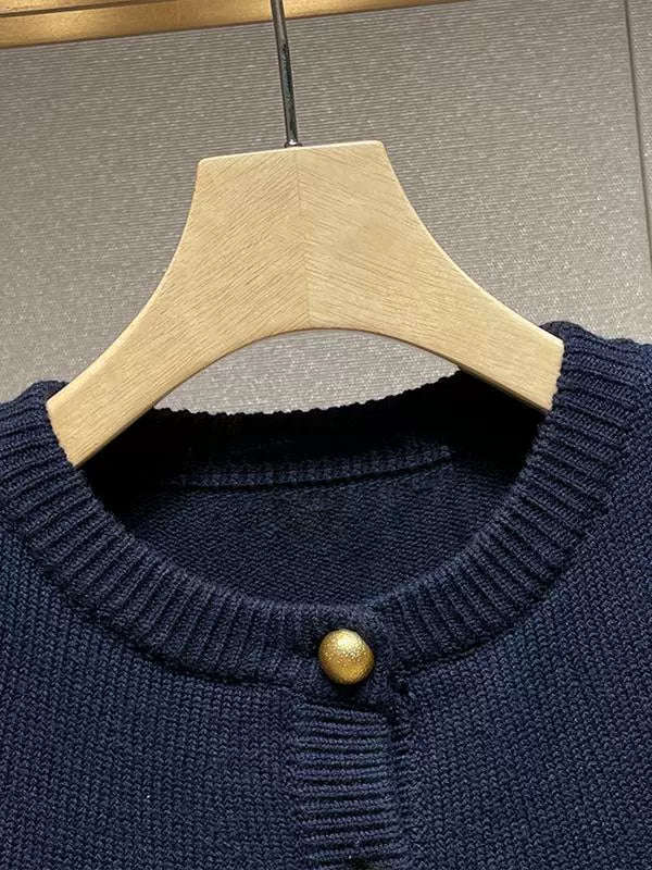 Navy Blue Cape Sholder Cardigan 00019