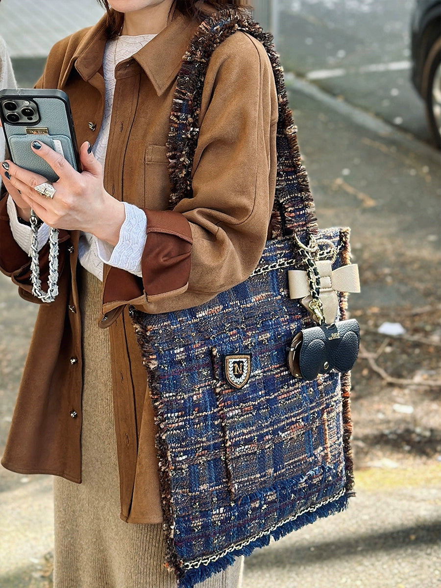 Tweed Tote Bag 00120