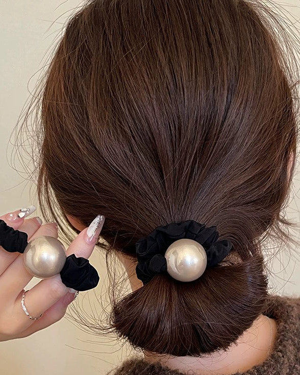 Luxe Bold Pearl Hair Tie 00484
