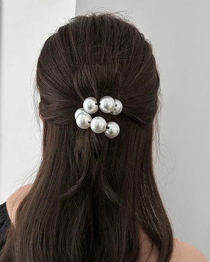 Luxe Round Pearl Hair Tie 00513