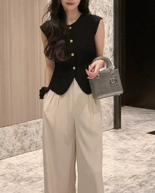 V-Cut Tailored Vest 00214