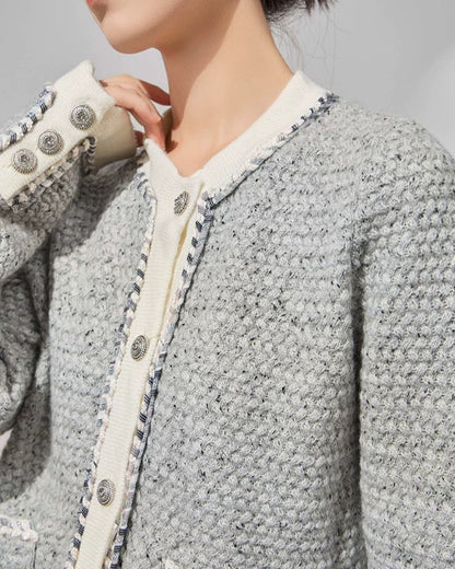 Heather Tweed Cardigan 00359