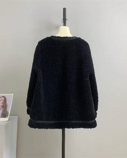 Trimmed Boucle Wool Jacket 00520