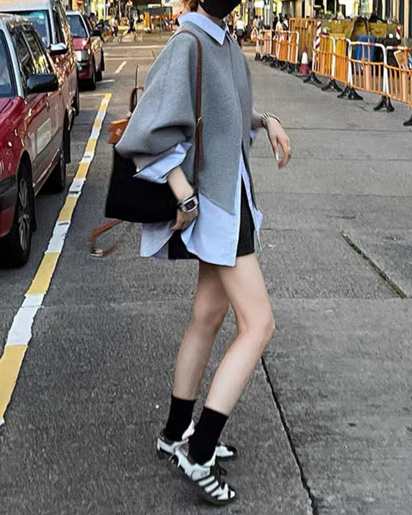 Asymmetric Cross Sweatshirt 00458