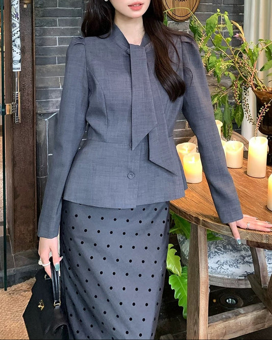 Cross Waist Tailored Jacket 00410