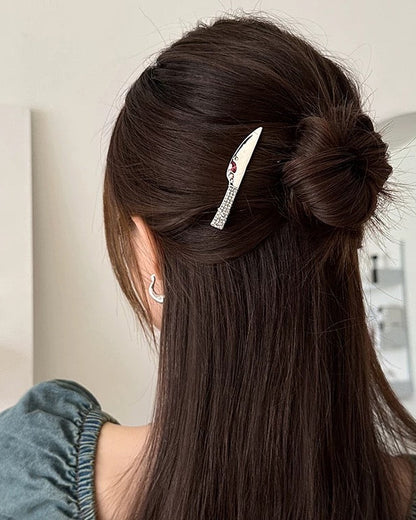 Silver Cutlery Hair Clip Set 00481