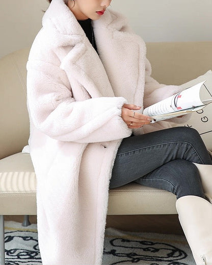 Luxe Teddy Long Coat 00471