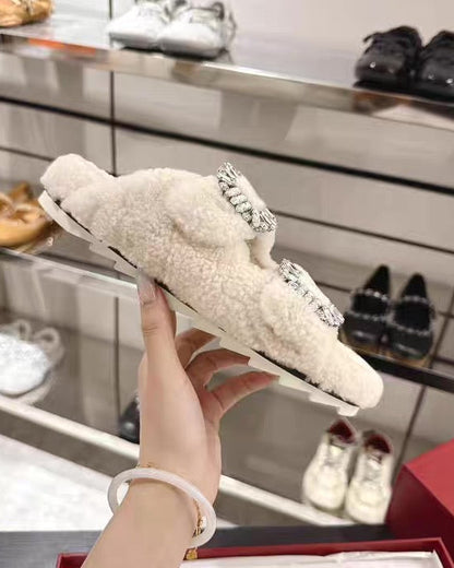 Crystal Bloom Fuzzy Slides 00504