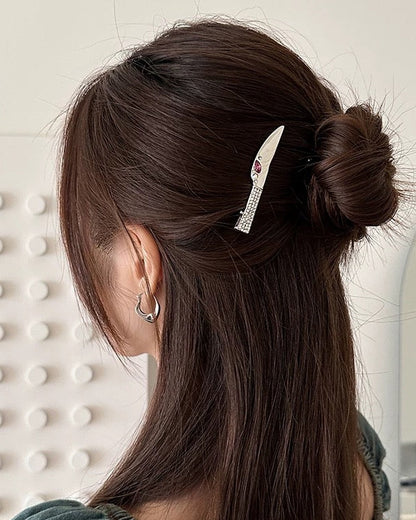 Silver Cutlery Hair Clip Set 00481