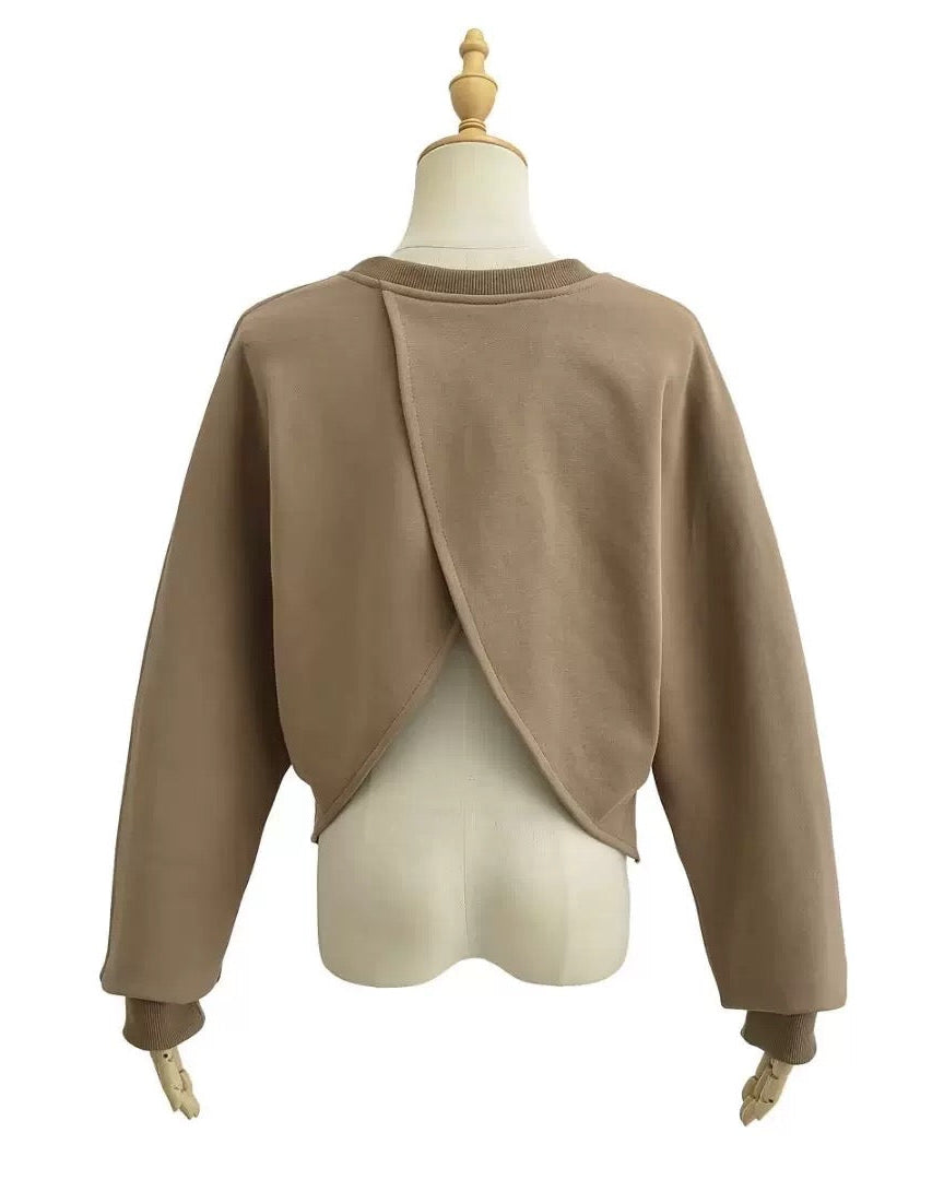 Asymmetric Cross Sweatshirt 00458