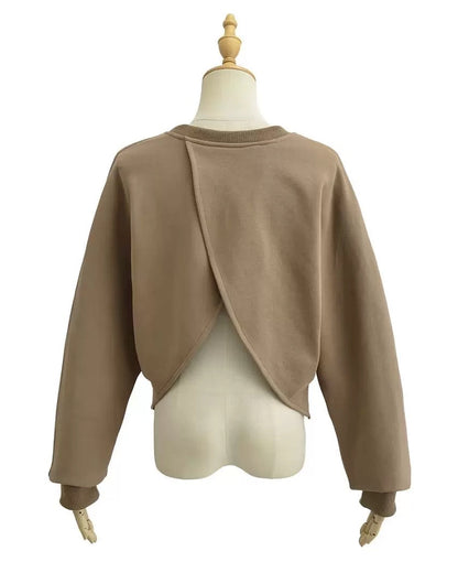 Asymmetric Cross Sweatshirt 00458