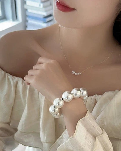 Luxe Round Pearl Hair Tie 00513