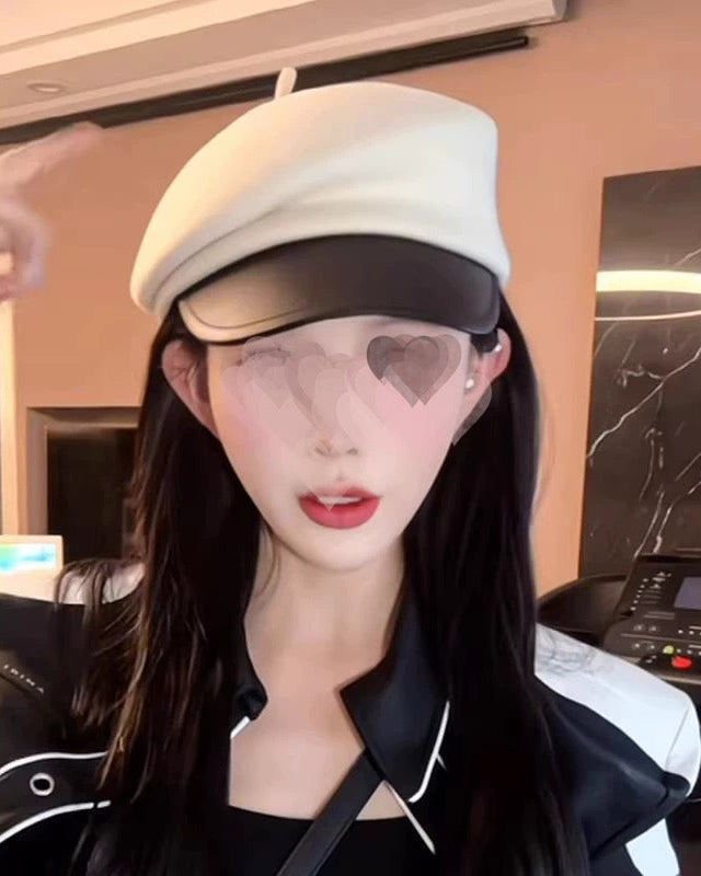 Wool Blend Baker Boy Hat 00469