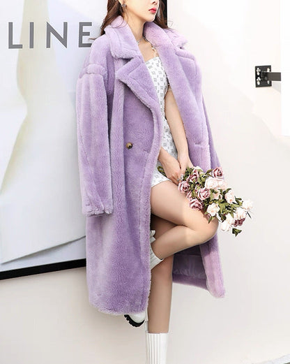 Luxe Teddy Long Coat 00471