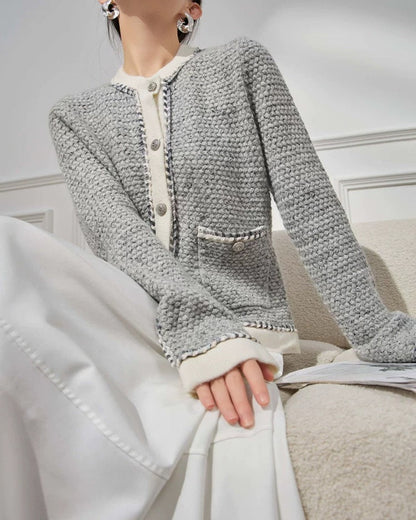Heather Tweed Cardigan 00359