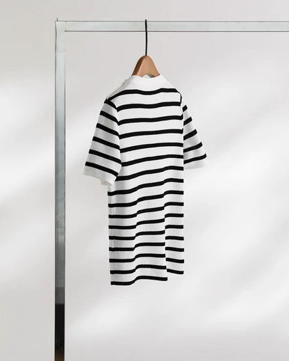 Parisian Stripe Knit Top 00391