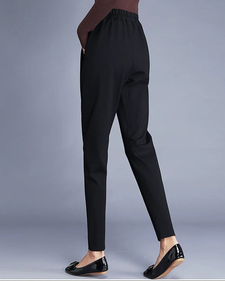 Refined High-Rise Tapered Trousers 00495