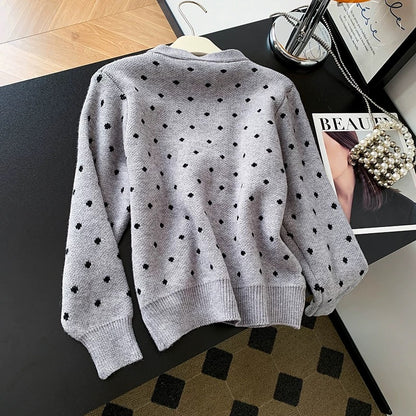 Polka Bow Knit 00341