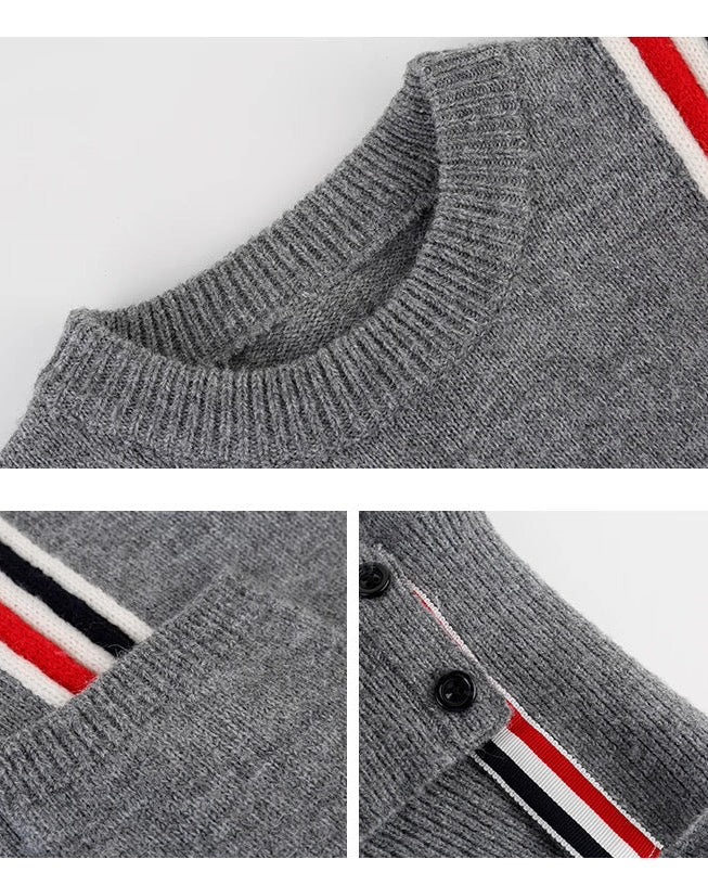 Cozy Color-Block Knit Top 00560