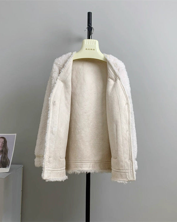 Trimmed Boucle Wool Jacket 00520