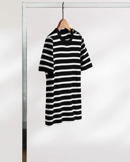 Parisian Stripe Knit Top 00391