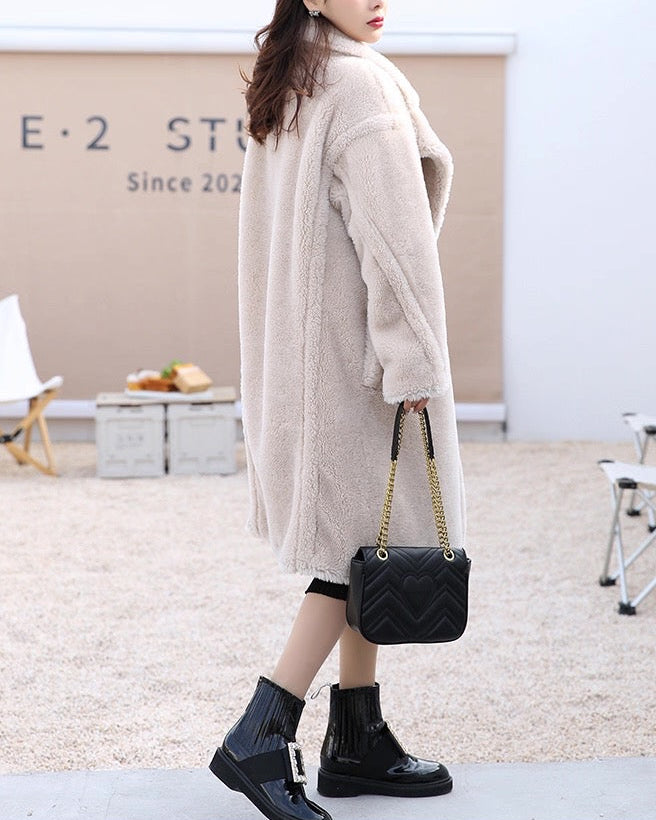 Luxe Teddy Long Coat 00471