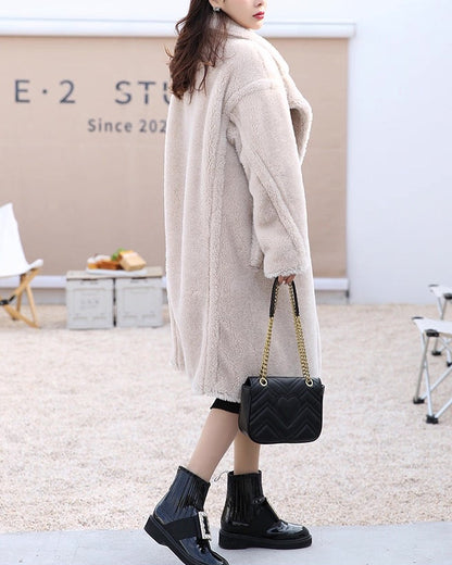 Luxe Teddy Long Coat 00471