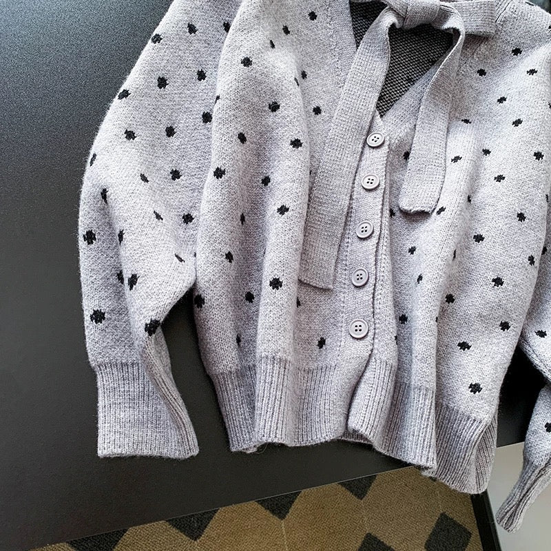 Polka Bow Knit 00341