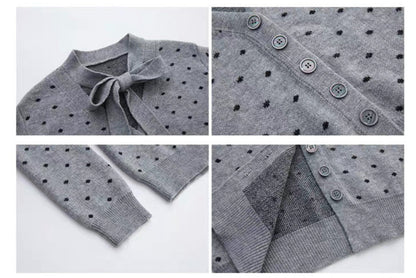 Polka Bow Knit 00341