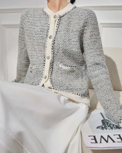 Heather Tweed Cardigan 00359