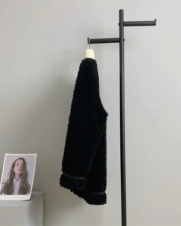 Trimmed Boucle Wool Jacket 00520