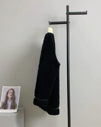 Trimmed Boucle Wool Jacket 00520