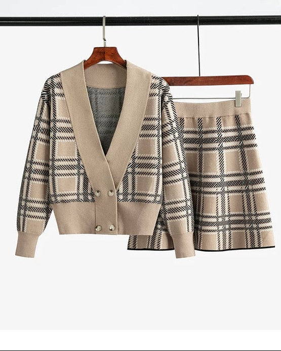 Classic Plaid Two-Piece Set 00462