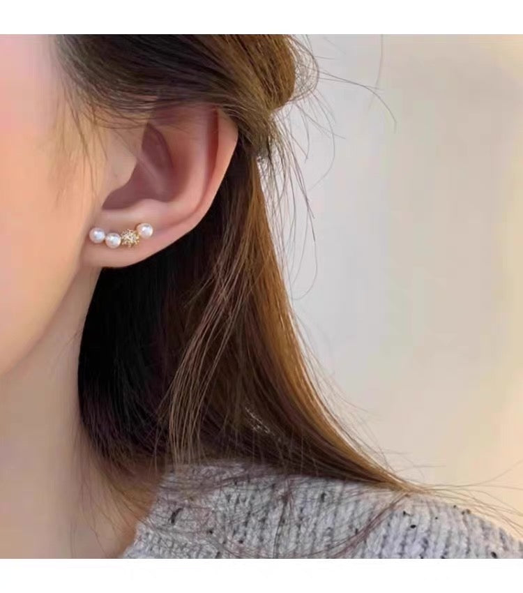 Pearl Orbit Earrings 00204
