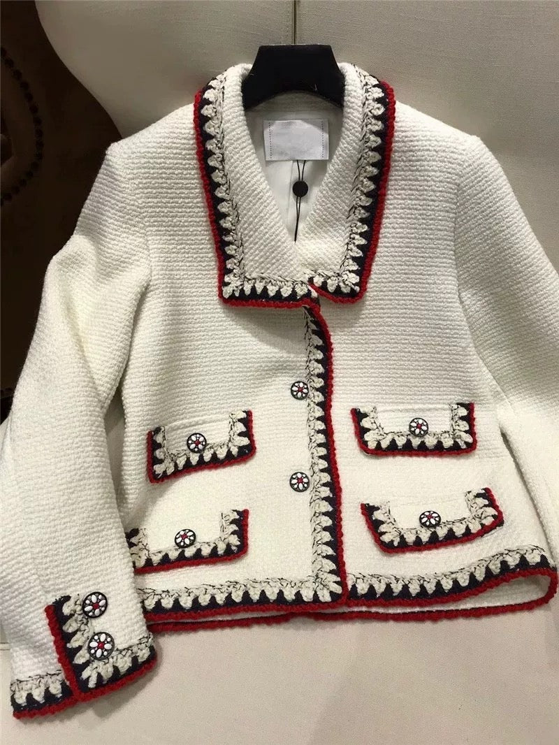 Off White Tweed Jacket 00306