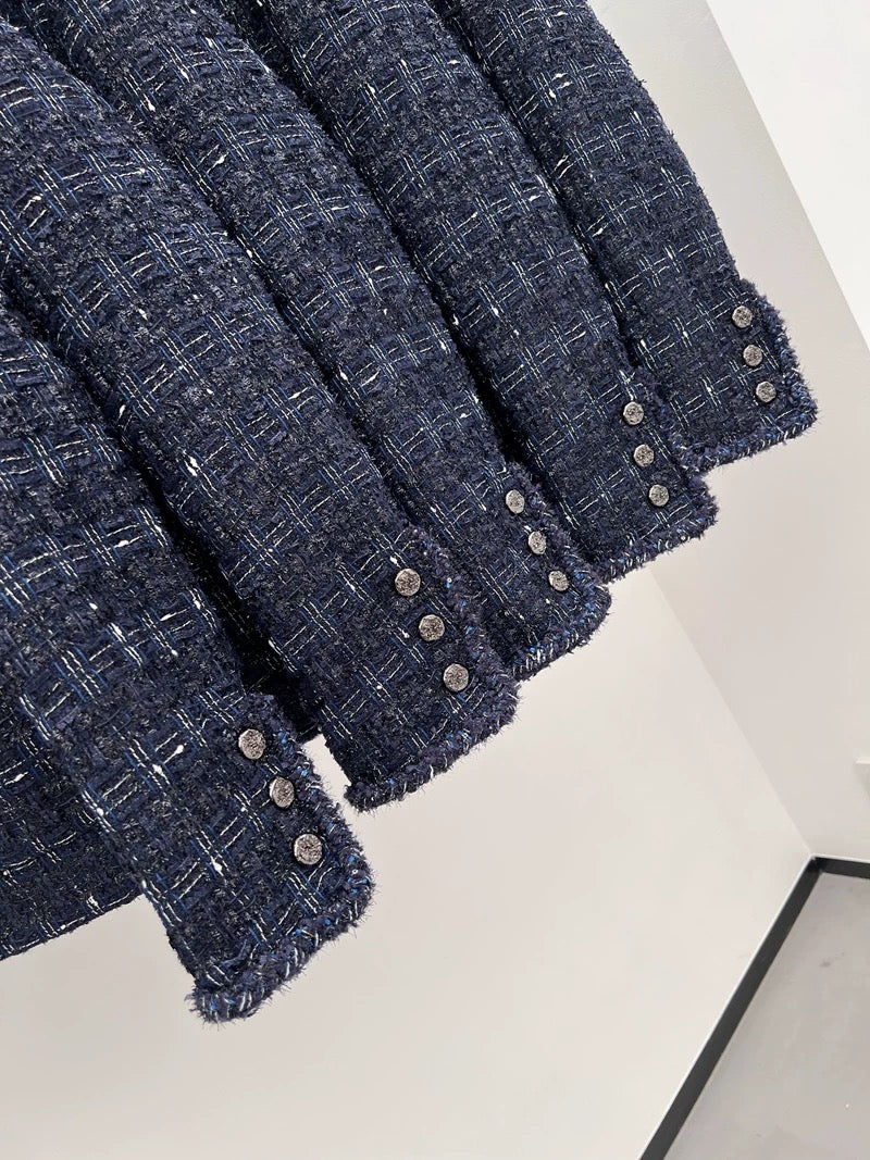 Navy Tweed Classic Jacket 00307
