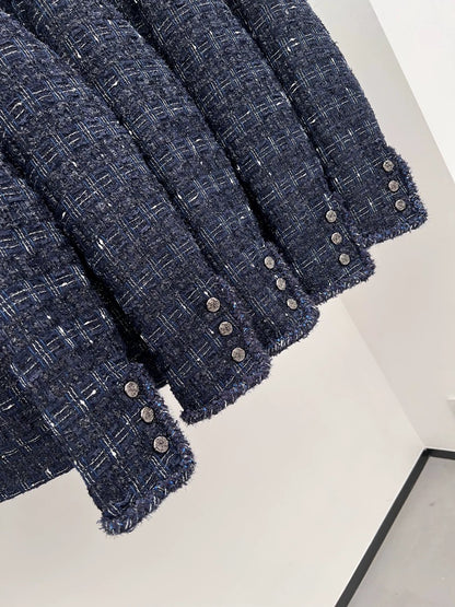 Navy Tweed Classic Jacket 00307