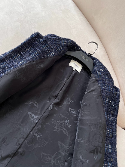 Navy Tweed Classic Jacket 00307