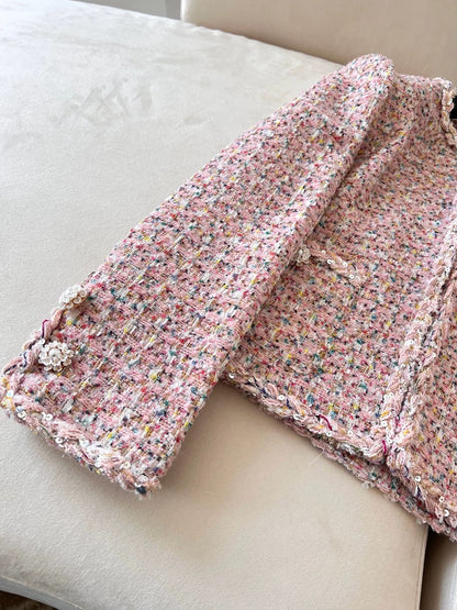 Blush Bloom Tweed Jacket 00316