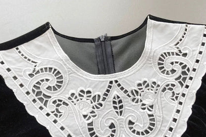 French Vintage Lace Top 00376