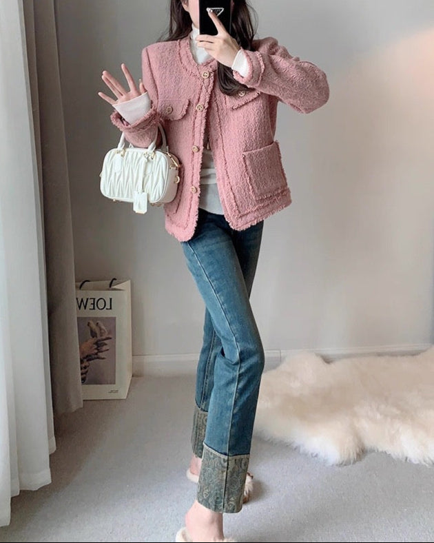 Blush Tweed Jacket 00337