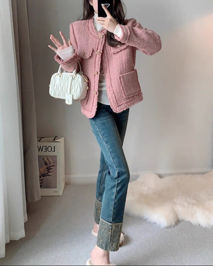 Blush Tweed Jacket 00337