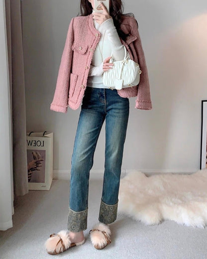 Blush Tweed Jacket 00337