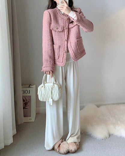 Blush Tweed Jacket 00337